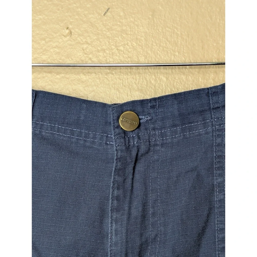 Carhartt C54108 Ripstop Cargo Pants Blue Mens M 34x28.5‎ Utility Work